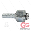 Pressnippel - Stahl - DN12 (1/2") - M22x1,5 (12L) DKOL - mit O-Ring - SW27 | Bild 3