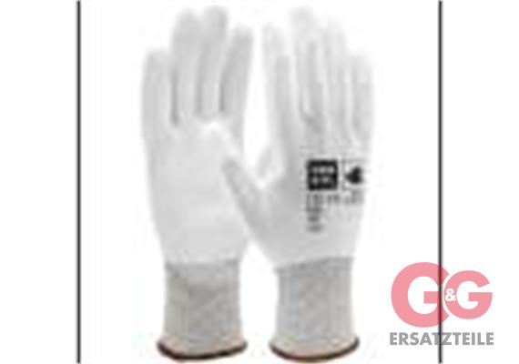 PU fine knitting glove, Size 8