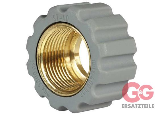 QUICK SCREW M21X1,5 BRASS/GREY 16,4