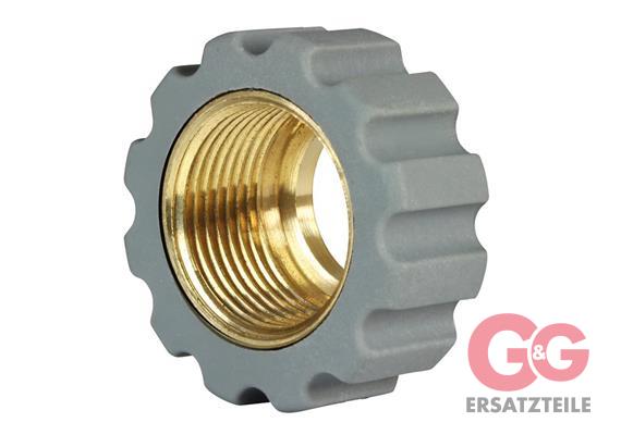 QUICK SCREW M21X1,5 BRASS/GREY 16,4X18MM