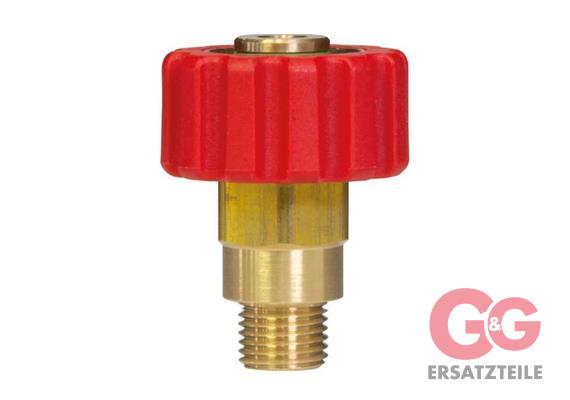 QUICK SCREW M22X1,5:1/4 M RED VITON O-RING