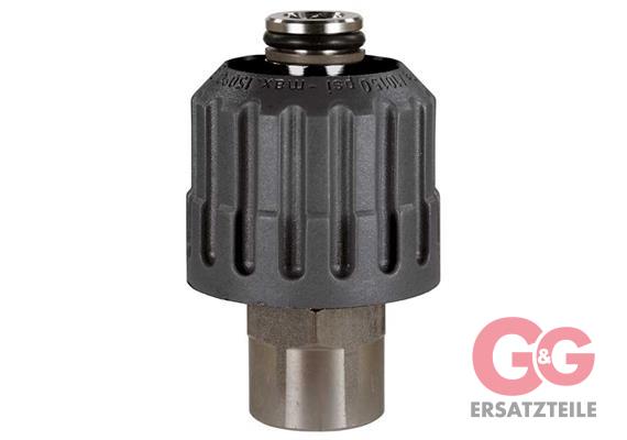 QUICK SCREW M24F:1/4F 700 BAR INOX BLACK