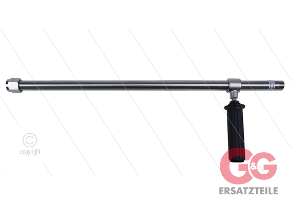 RB65 Düsenrohr VA mit 1/2" Düsenhalter - L=800mm - 24 Bar -