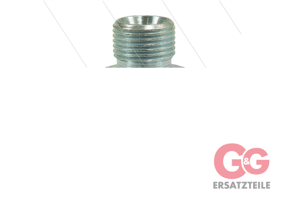 Reduziernippel - Stahl - 1/2" AG x 1/2" Überwurfmutter - BSP