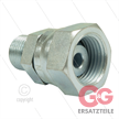 Reduziernippel - Stahl - 1/2" AG x 3/8" Überwurfmutter - BSP | Bild 2