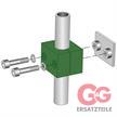 Rohrschelle 22 mm, Anschweißplatte Stahl verzinkt | Bild 2