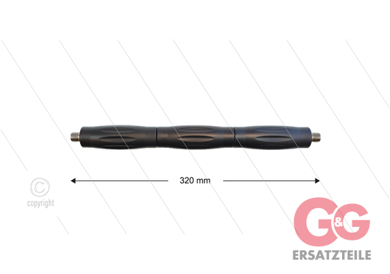 RP54 Isolierungsteil handgriff - 320mm - stahl verzinkt - 2