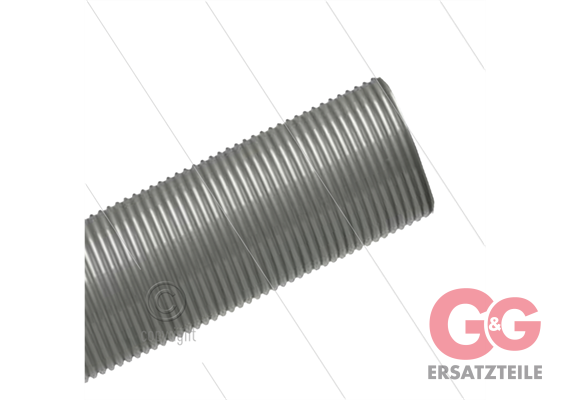 Saugerschlauch 38mm - grau - Rollenlänge 20 Meter