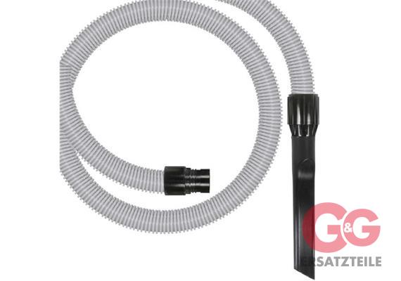 Schlauch 50 mm 5 M. Kessel 58 mm und Fugendüse  drehbar mit Einsaugschutz