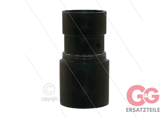 Schlauchmuffe - Slauchseite Ø38mm - Kesselseite Ø49mm - pass