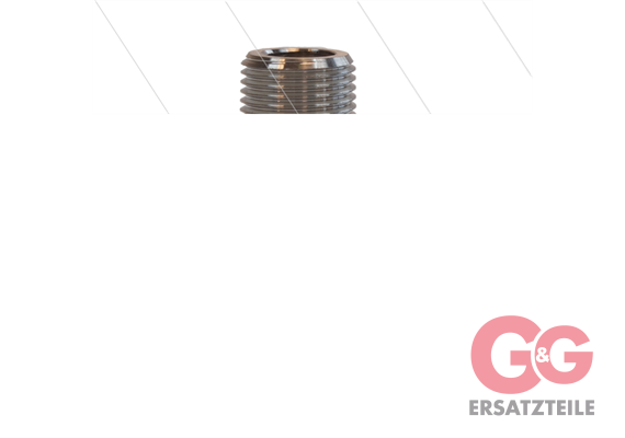 Schlauchtülle - Edelstahl - Ø13mm - 3/8" AG