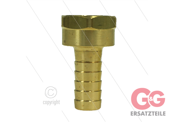 Schlauchtülle - Messing - Ø13mm - 1/2" IG