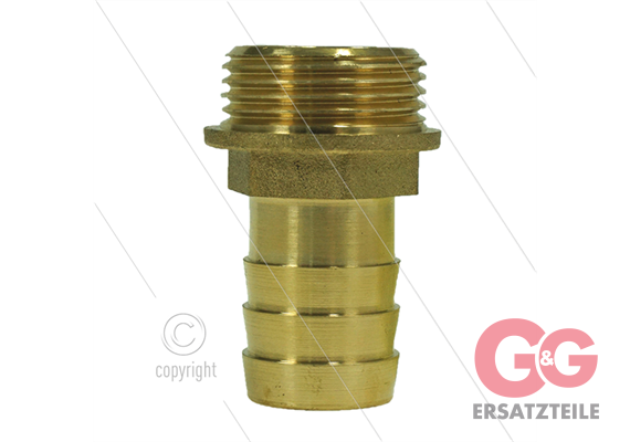 Schlauchtülle - Messing - Ø20mm - 3/4" AG
