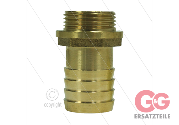 Schlauchtülle - Messing - Ø25mm - 3/4" AG