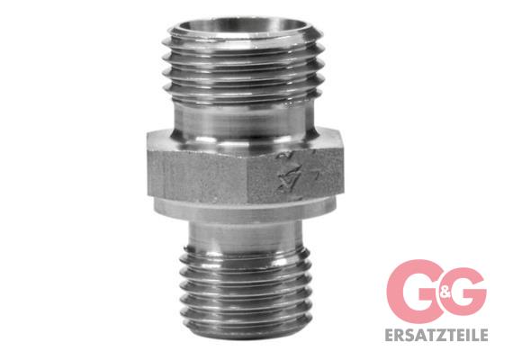 SCREW CONNECTOR M18X1,5M:3/8"M STAINLESS STEEL