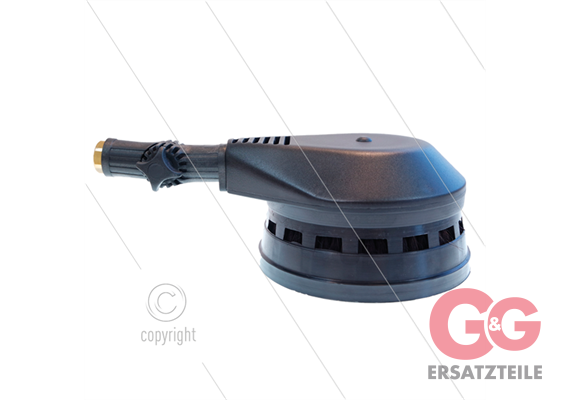 ST21 rotierende Waschbürste mit Kniegelenk - Naturhaar - 1/4