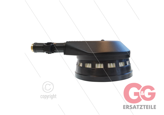 ST21 rotierende Waschbürste mit Kniegelenk - Nylon weiß - 1/