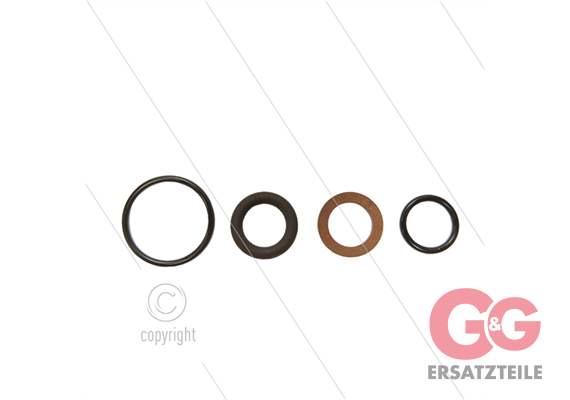ST44 - Dichtsatz - Stützring und O-ringe - vierteilig