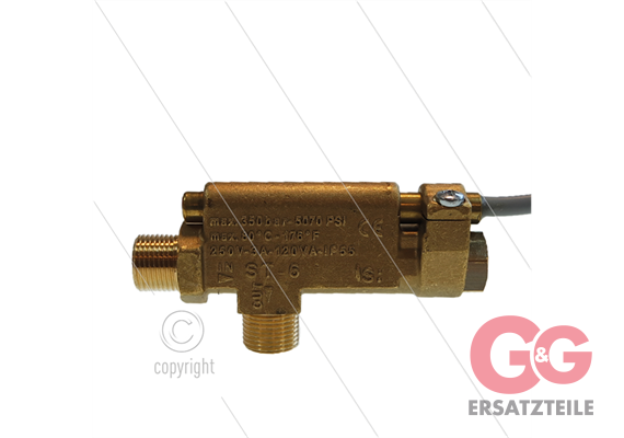 ST6 - Strömungswächter - 350 Bar - 30 l/min - max 80°C - 2 x 3/8" AG