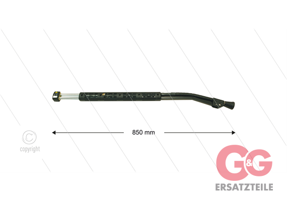 ST85 - flexibele Lanze - L=850mm - Stahl verzinkt - 210 Bar