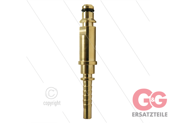 Stecknippel - Messing - DN06 (1/4") - Ø8,8mm Pistolenanschlu