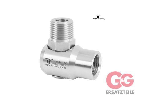 Swivel-90° INOX WDEI-07 G1/4"F G1/4"kM H=24 ø18