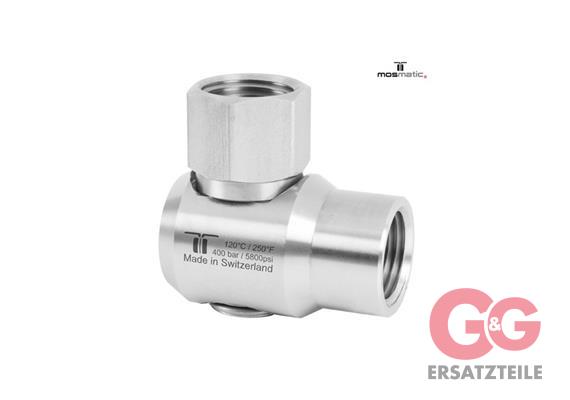 Swivel-90° INOX WDEI-09 G3/8"F G3/8"F H=24 ø18