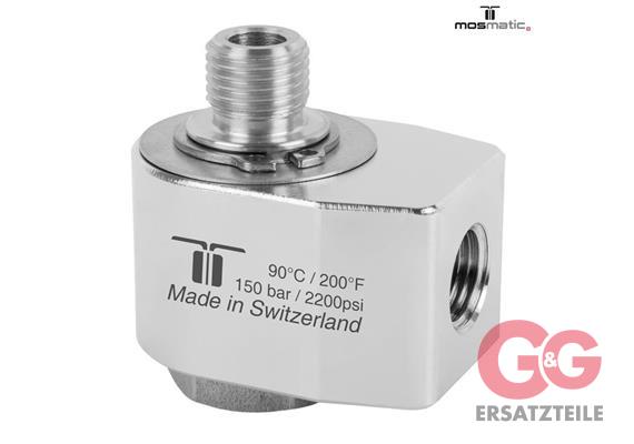Swivel-90°, stainless WDG-07 G1/4"F G1/4"M H=26 ø18