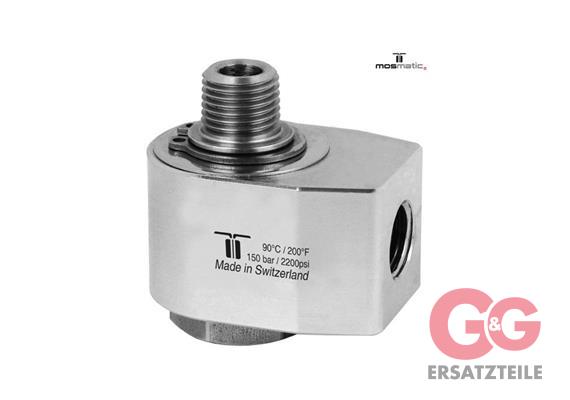 Swivel-90°, stainless WDG-07 G1/4"F G3/8"kM H=26 ø18