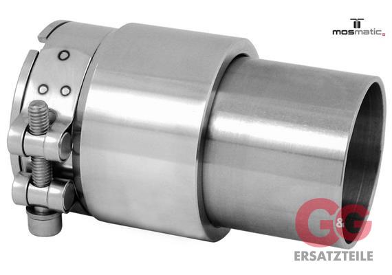 SWIVEL COUPLING 40MM SS WITH PIPE CLAMP