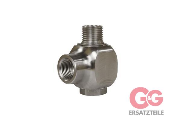 SWIVEL ELBOW ST-322 1/2"F:1/2"M SS HP 400 BAR