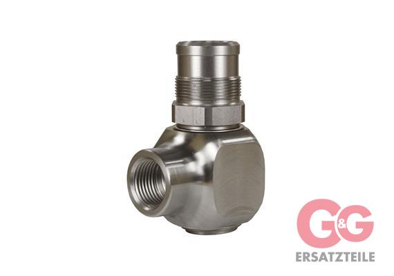 SWIVEL ELBOW ST-322 1/2"F:M28x1,25 SS