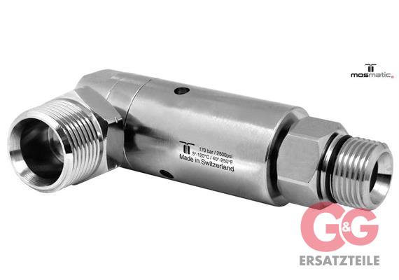 Swivel-heavy-duty-90° Ø25, ceramic/stainless DXL-06-90° M21x1,5-M G3/8"M