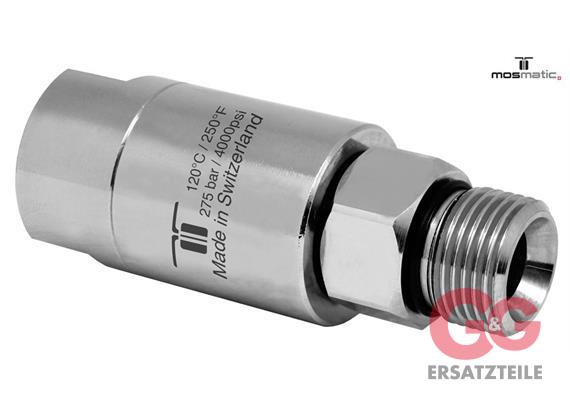 Swivel-heavy-duty triple-bearing-system, stainless DGL-06 G1/4"F G3/8"F