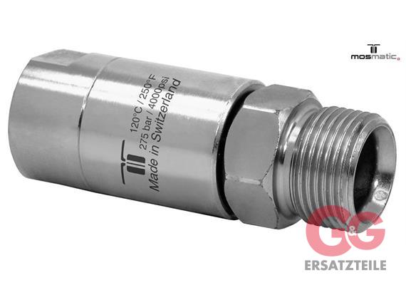 Swivel-heavy-duty triple-bearing-system, stainless DGL-06 G1/4"F M21x1,5-M