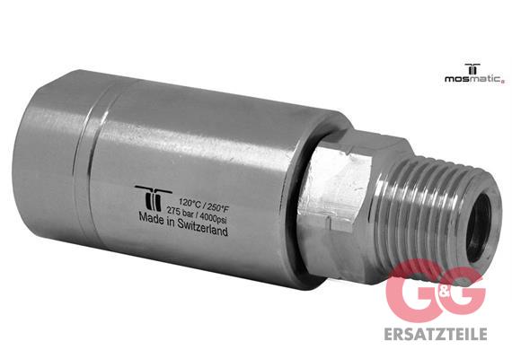 Swivel-heavy-duty triple-bearing-system, stainless DGL-09 3/8"NPT-F 3/8"NPT-F