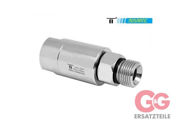 Swivel-heavy-duty triple-bearing-system, stainless DGL-09 G3/8"F G3/8"M