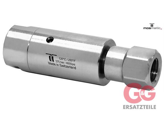 Swivel-heavy-duty ø25, Carbide/stainless DYL-06 G1/4"F G1/4"F