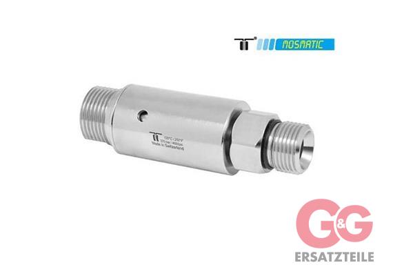 Swivel-heavy-duty ø25, Carbide/stainless DYL-06 M22x1,5-M G1/4"M