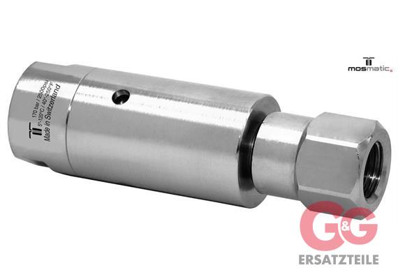 Swivel-heavy-duty ø25, ceramic/stainless DXL-06 G1/4"F G1/4"F