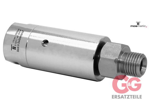 Swivel-heavy-duty ø25, ceramic/stainless DXL-06 G1/4"F G1/4"M