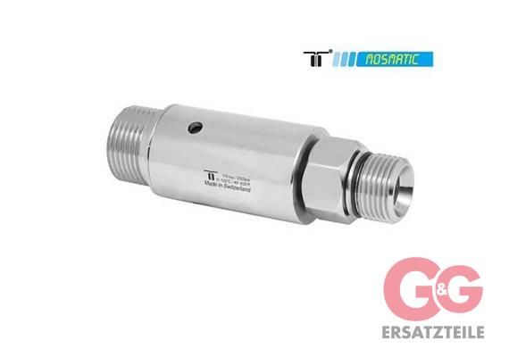 Swivel-heavy-duty ø25, ceramic/stainless DXL-06 M22x1,5-M G3/8"M
