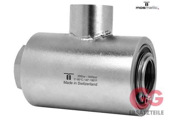 Swivel-Hi-Flo-90°, stainless steel WDRL-13 G1/2"F G1/2"F