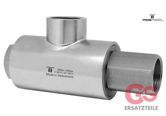 Swivel-Hi-Flo-90°, stainless steel WDRL-19 G3/4"F G3/4"F