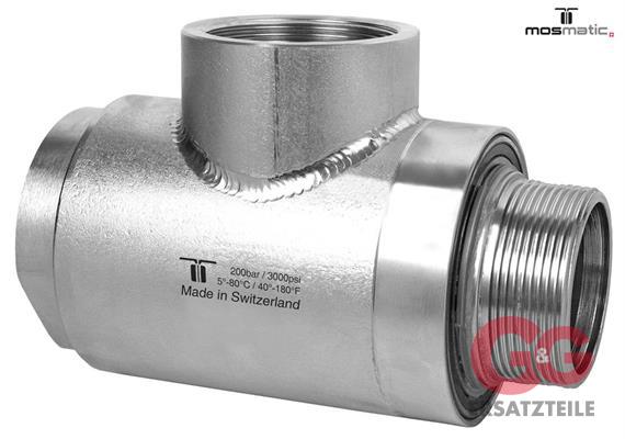 Swivel-Hi-Flo-90°, stainless steel WDRL-51 G2"F G2"kM