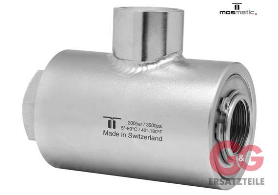 Swivel-Hi-Flo-90°, stainless steel WDRS-13 G1/2"F G1/2"F