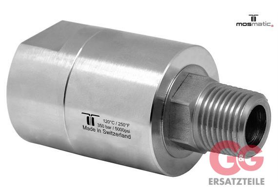 Swivel Hi-Flo triple bearing-system stainless steel DGEI-13 G1/2"F G1/2"kM