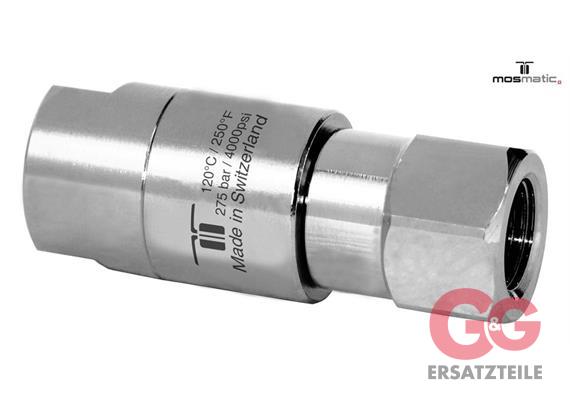 Swivel-inline dual-bearing-system, stainless DGS-06 G1/4"F G1/4"F