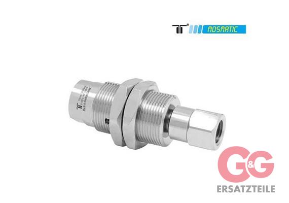 Swivel with bulkhead fitting, ceramic/stainless DXGI-06 G3/8"F G1/4"F