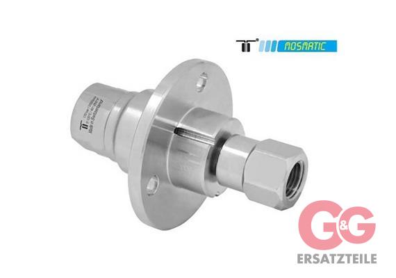 Swivel with flange, ceramic/stainless DXFI-06 G1/4"F G3/8"F